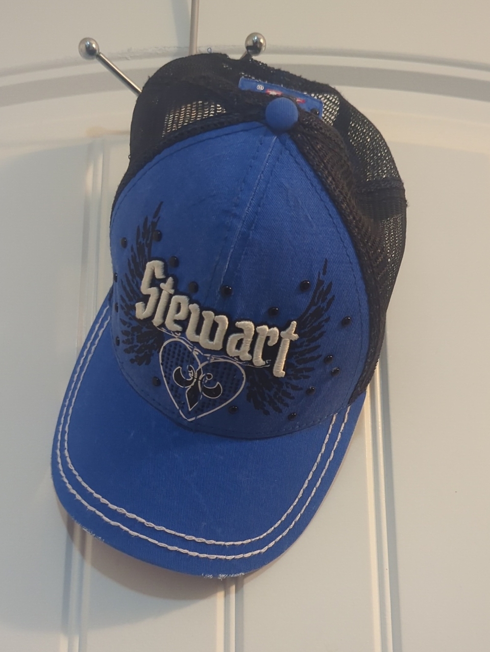Stewart Haas Racing Embroidered Blue Trucker Hat